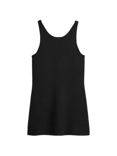 Totême Toteme Knitted Tank Top In Black