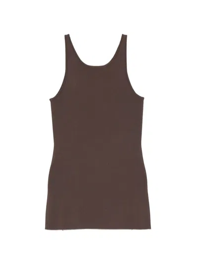 Totême Toteme Knitted Tank Top In Brown