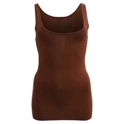 Pre-owned Totême Knitted Tank Top In Brown Viscose