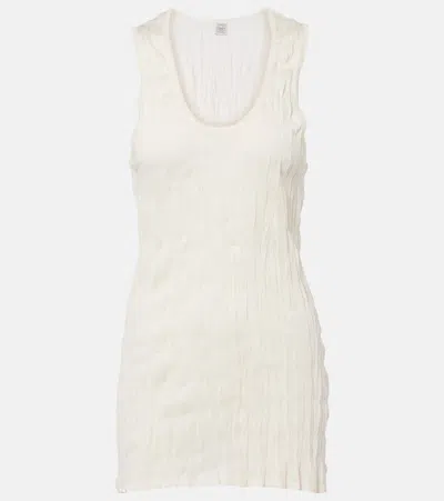 Totême Knitted Tank Top In White