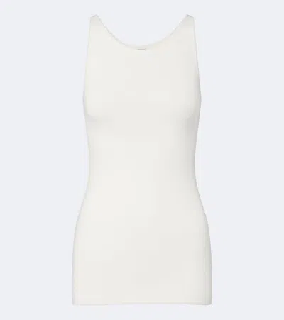 Totême Knitted Tank Top In White