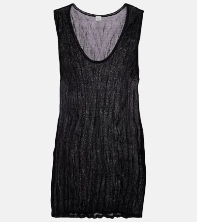 Totême Knitted Top In Black