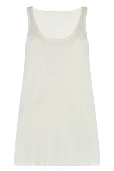 Totême Knitted Top In White