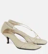 Totême Knot Leather Sandals In Beige