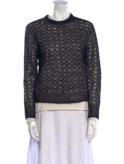 Pre-owned Totême Lace Mohair Sweater In Black