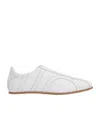 Totême Canvas And Leather Low-top Sneakers In White