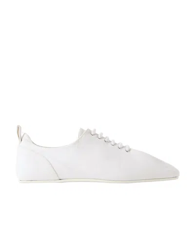 Totême Recycled Cotton-twill Sneakers In White