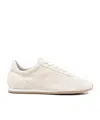 Totême Flex Suede Sneakers Stone In Neutral