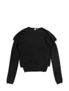 Totême Layered Fine-knit Jumper In Black