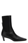 Totême Toteme Leather Ankle Boots In Black