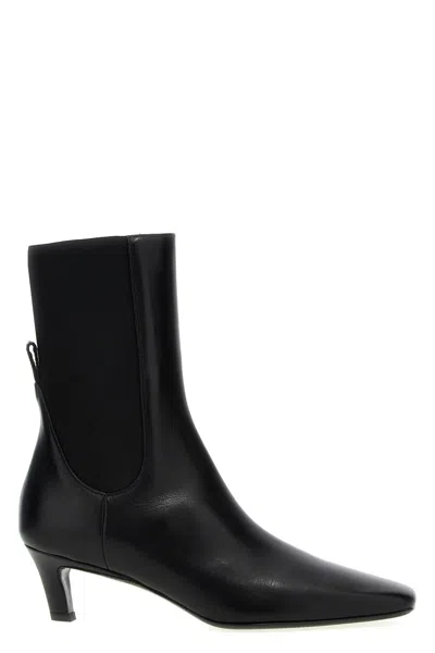TOTÊME LEATHER ANKLE BOOTS