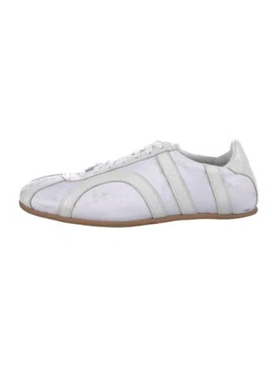 Pre-owned Totême Leather Athletic Sneakers In White