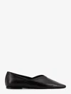 Totême Leather Ballerinas In Black