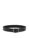 Totême Toteme Swirl Leather Belt In Black
