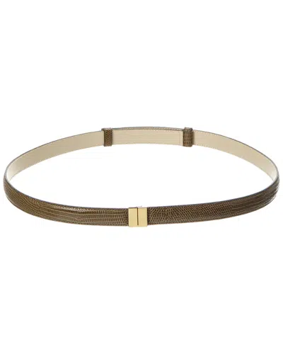 Totême Toteme Leather Belt In Green