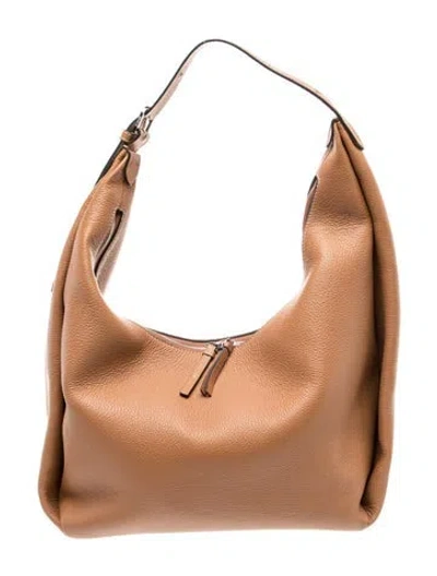 Pre-owned Totême Leather Belt Hobo In Brown