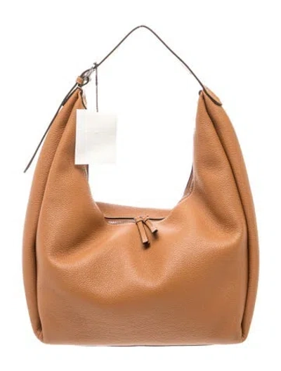 Pre-owned Totême Leather Belt Hobo In Brown