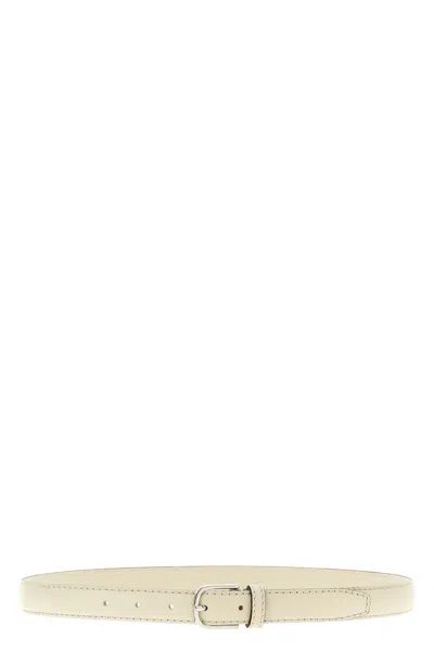 Totême Leather Belt In Neutral