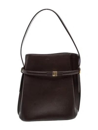 Pre-owned Totême Leather Belted In Brown