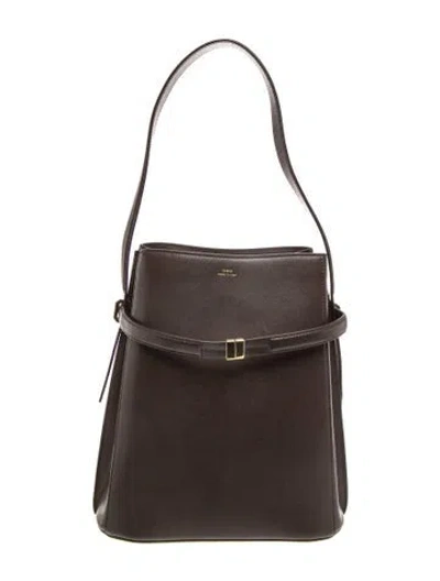 Pre-owned Totême Leather Belted In Brown