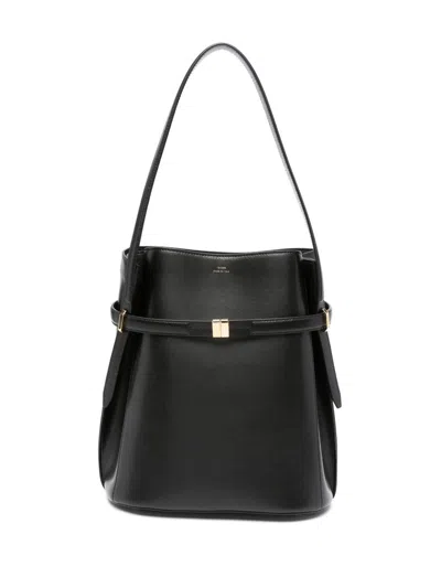 Totême Toteme Leather Belted Bucket Bag