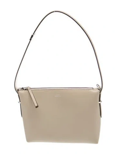 Pre-owned Totême Leather Bevel In Neutral