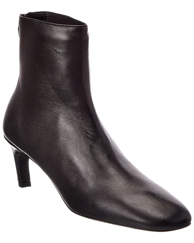Totême Toteme Leather Bootie In Animal Print