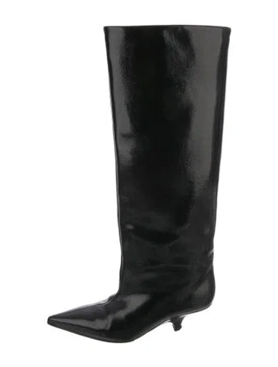 Pre-owned Totême Leather Boots In Black
