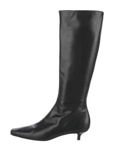 Pre-owned Totême Leather Boots In Black