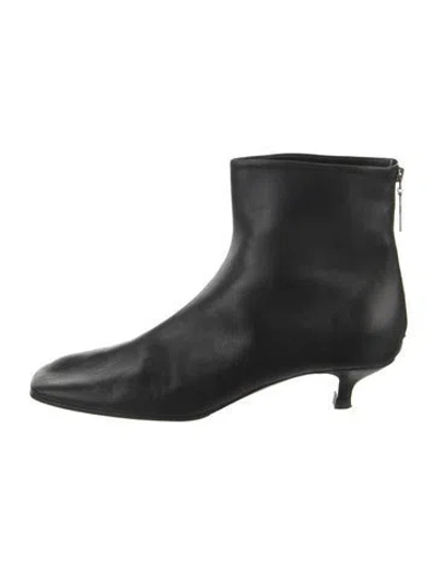 Pre-owned Totême Leather Boots In Black