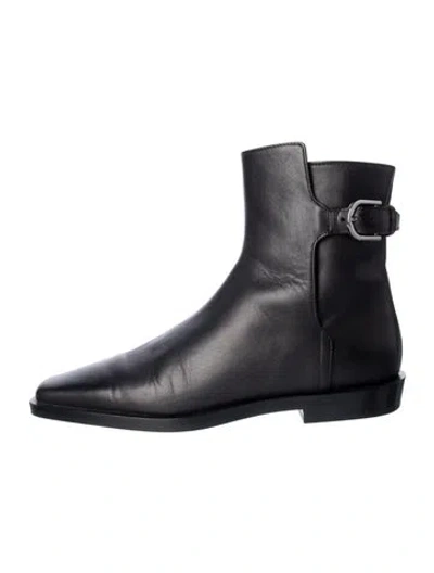 Pre-owned Totême Leather Boots In Black