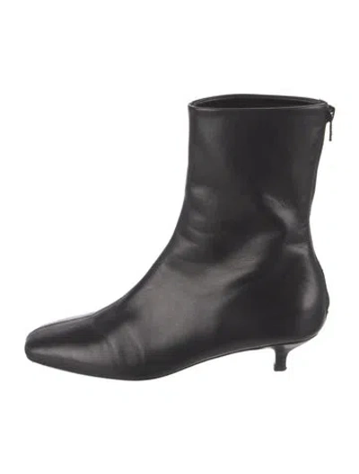 Pre-owned Totême Leather Boots In Black