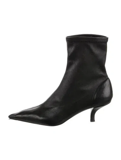 Pre-owned Totême Leather Boots In Black
