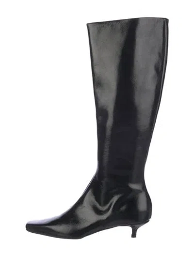 Pre-owned Totême Leather Boots In Black