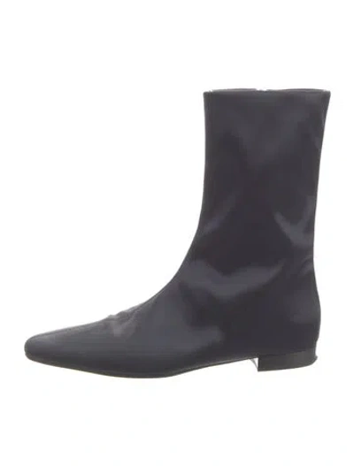 Pre-owned Totême Leather Boots In Blue