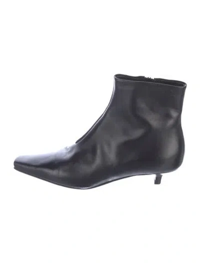 Pre-owned Totême Leather Boots In Blue