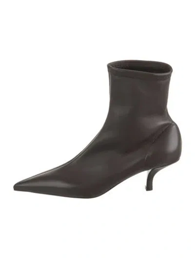 Pre-owned Totême Leather Boots In Brown
