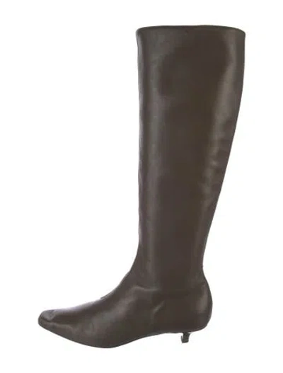 Pre-owned Totême Leather Boots In Brown