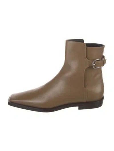 Pre-owned Totême Leather Boots In Brown