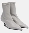 Totême Leather Boots In Gray