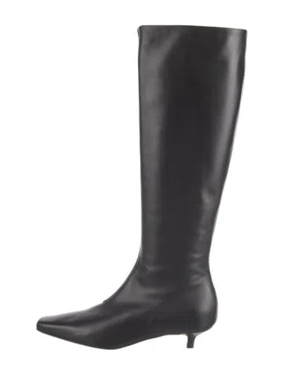 Pre-owned Totême Leather Boots W/ Tags In Black