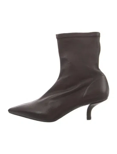 Pre-owned Totême Leather Boots W/ Tags In Brown