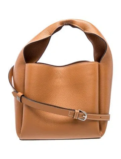 Pre-owned Totême Leather Bucket Bag In Brown