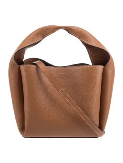 Pre-owned Totême Leather Bucket Bag W/ Tags In Brown