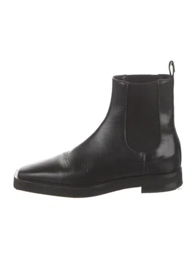 Pre-owned Totême Leather Chelsea Boots In Black