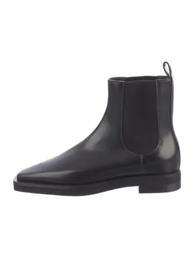 Pre-owned Totême Leather Chelsea Boots In Black