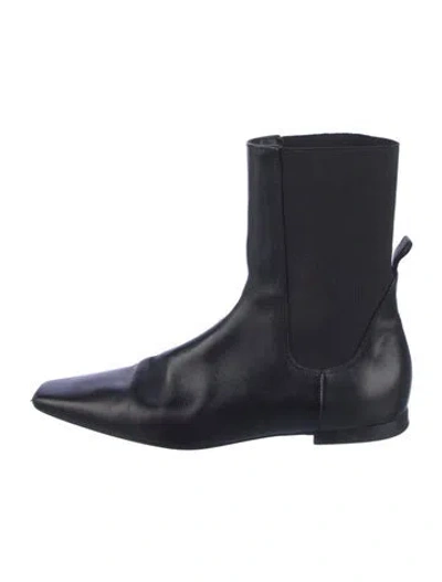 Pre-owned Totême Leather Chelsea Boots In Blue