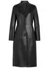 Totême Toteme Leather Coat In Black