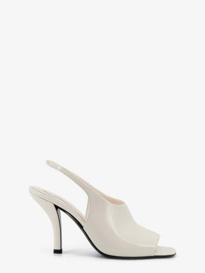 Totême Leather Contour Sandals In White