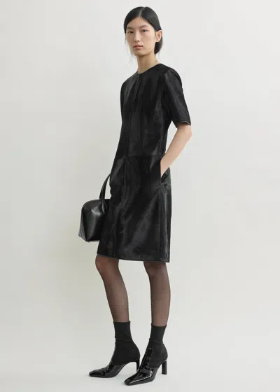 Totême Leather Dress Black